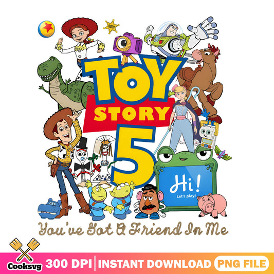 Toy Story 5 Characters Bundle PNG, Disney Pixar PNG, Woody PNG