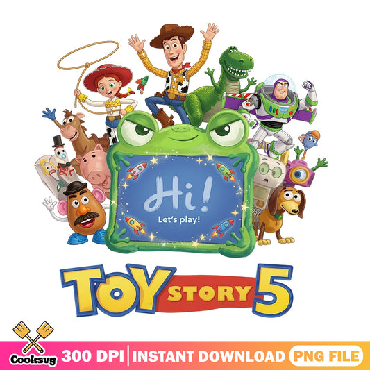 Toy Story 5 Characters PNG, Disney Pixar PNG, Woody Buzz PNG