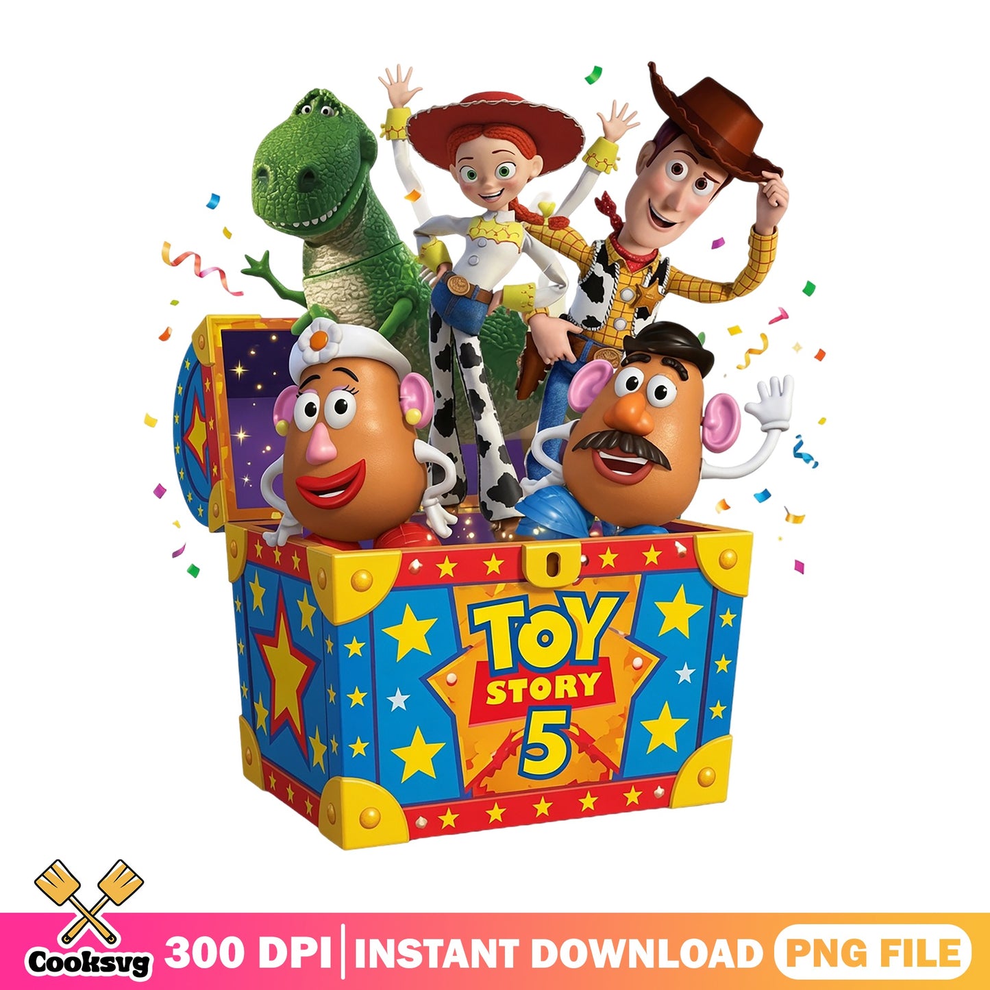 Toy Story 5 Characters PNG, Woody Jessie Rex PNG, Disney PNG