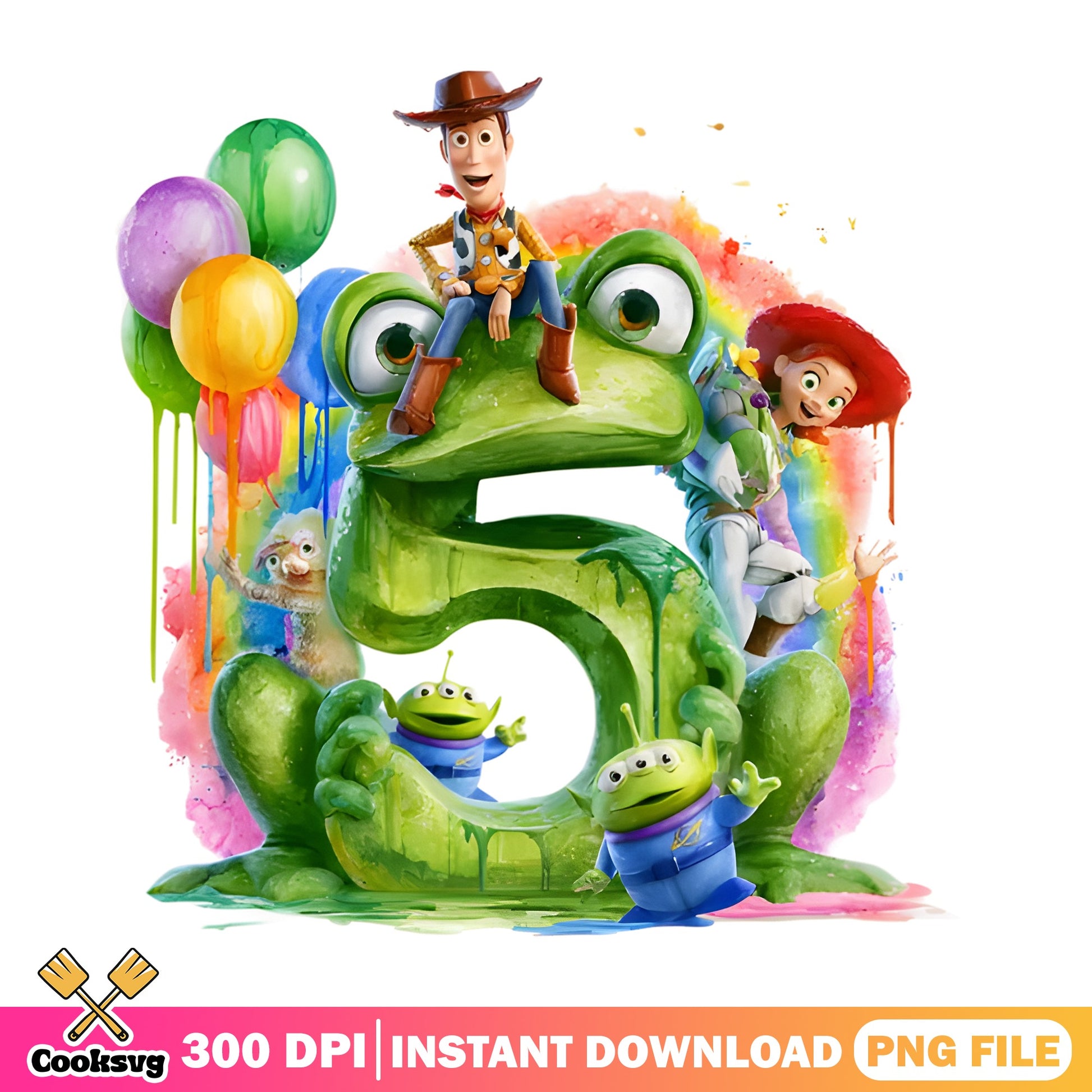 Toy Story 5th Birthday PNG, Woody Buzz Lightyear PNG, Disney PNG