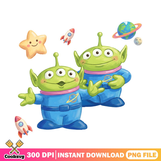Toy Story Alien PNG, Disney Pixar Space Clipart, Toy Story PNG