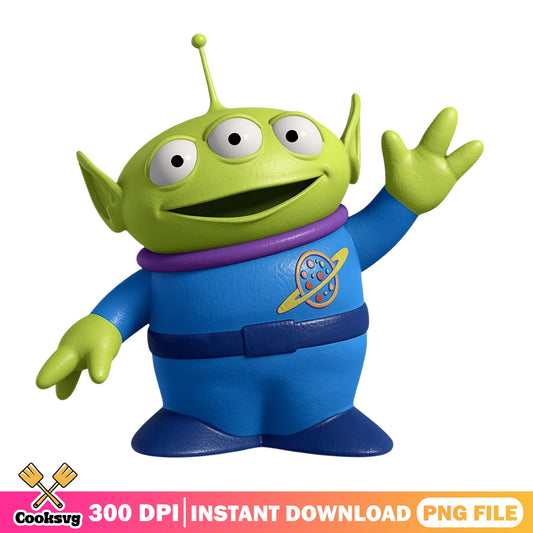 Toy Story Alien PNG, Little Green Men PNG, Disney Pixar PNG