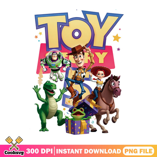 Toy Story Characters Birthday PNG, Woody Buzz PNG, Disney PNG