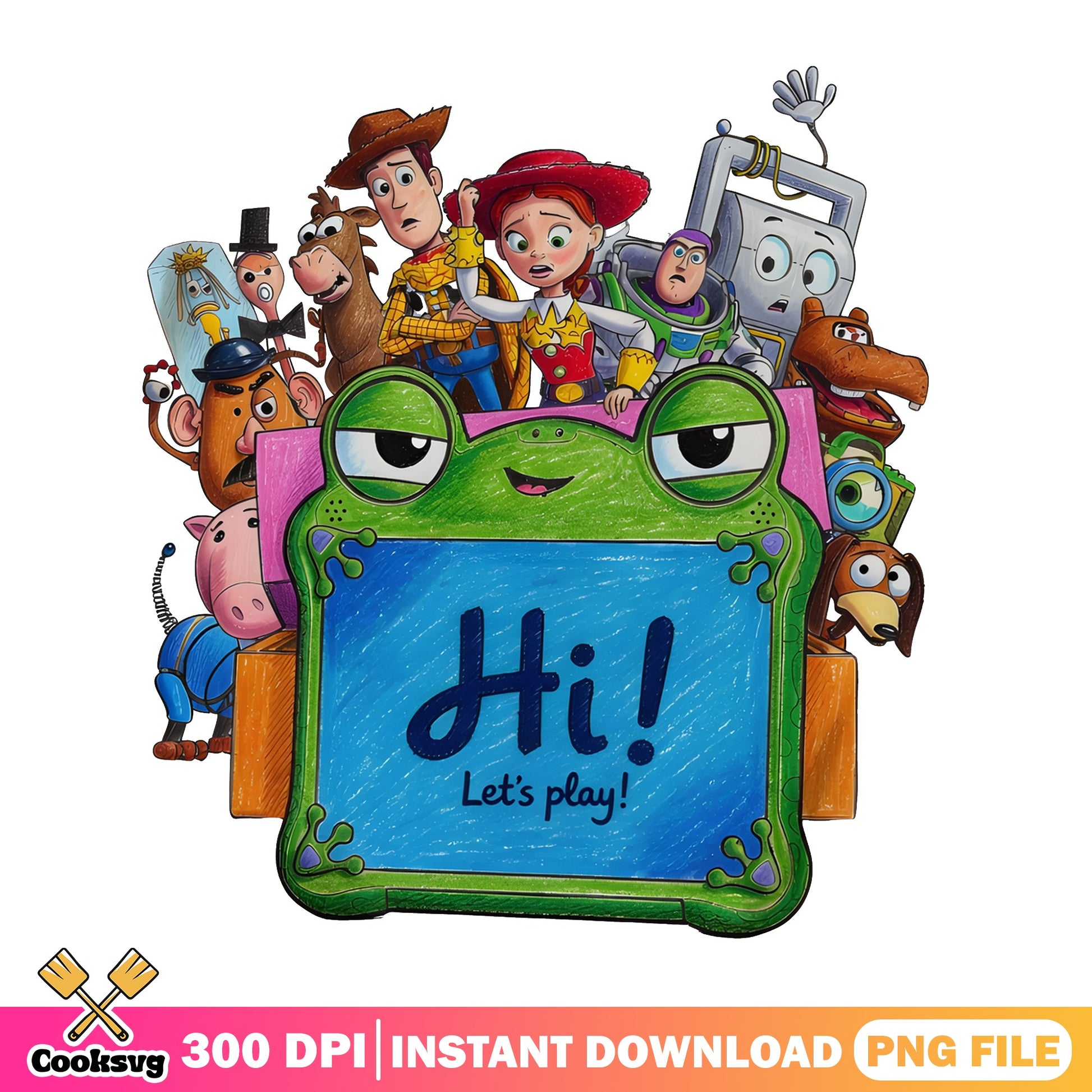 Toy Story Characters Bundle PNG, Disney Pixar PNG, Woody Buzz PNG