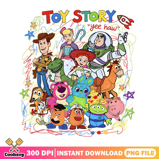 Toy Story Characters Bundle PNG, Woody Buzz Lightyear PNG, Disney PNG