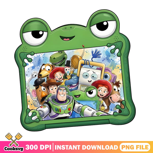 Toy Story Characters Frog Tablet PNG, Disney Pixar PNG, Buzz Lightyear PNG
