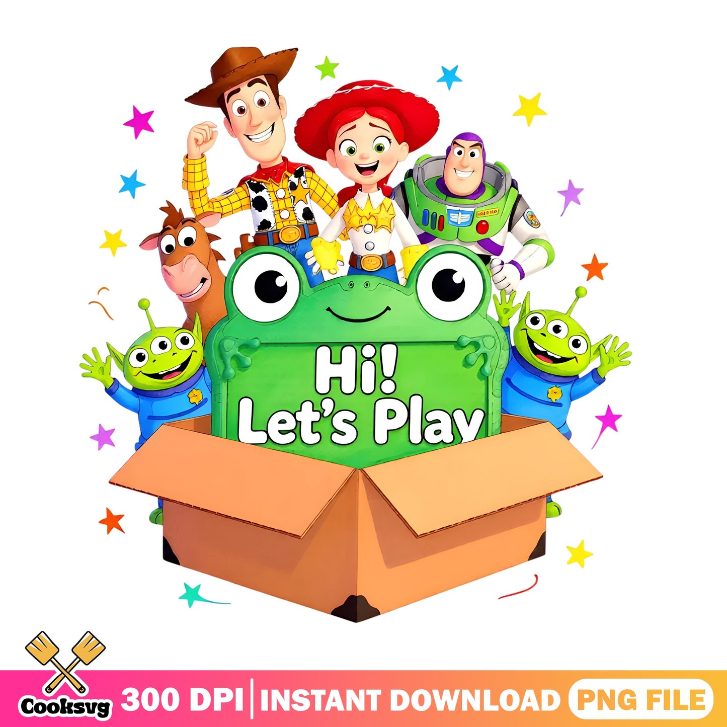 Toy Story Characters Hi Lets Play PNG, Woody Buzz PNG, Disney PNG