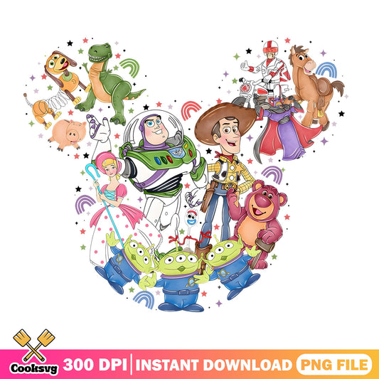 Toy Story Characters Mickey Mouse PNG, Disney PNG, Pixar PNG