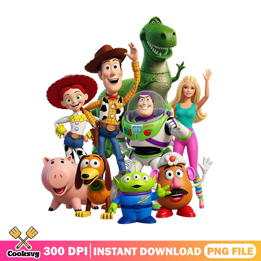 Toy Story Characters PNG Bundle, Disney Pixar PNG, Woody Buzz PNG
