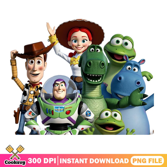 Toy Story Characters PNG Bundle, Woody Buzz Lightyear PNG, Disney PNG