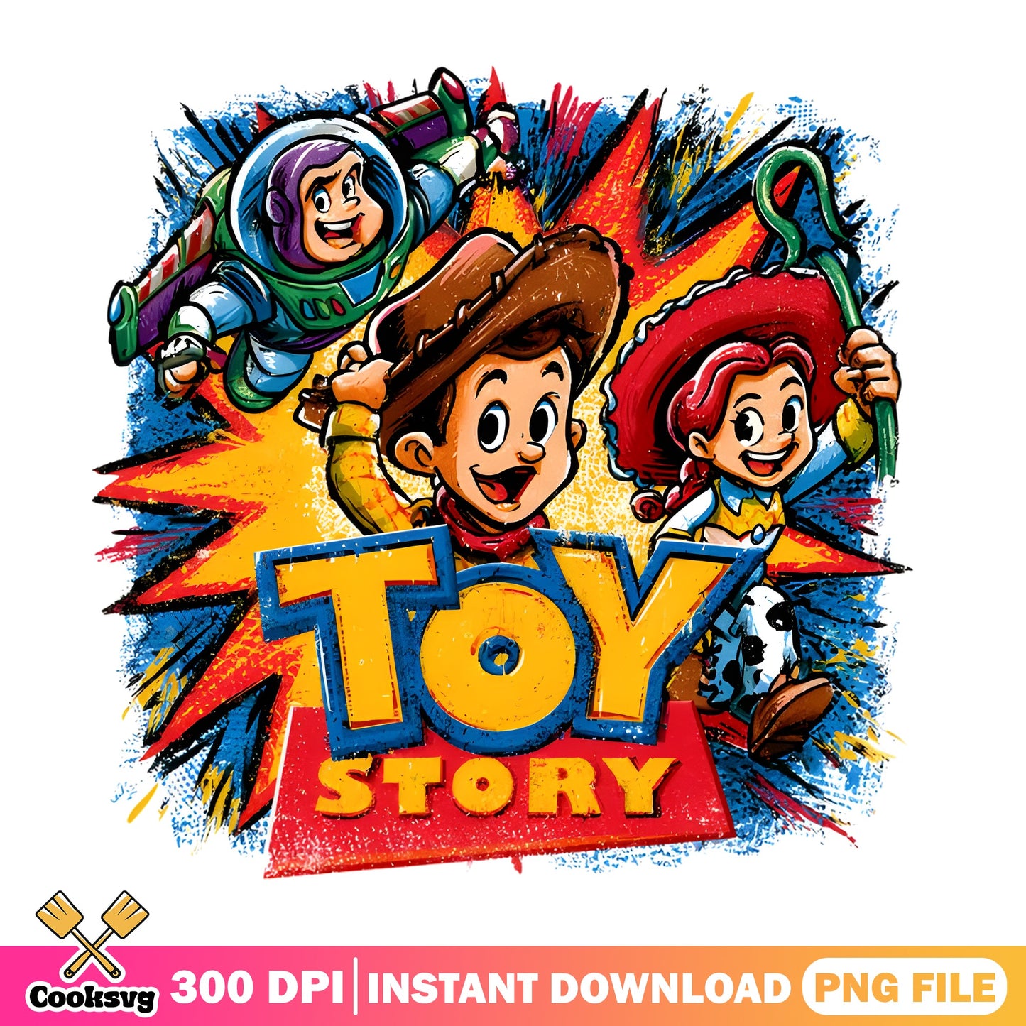 Toy Story Characters PNG, Woody Buzz Jessie PNG, Disney PNG