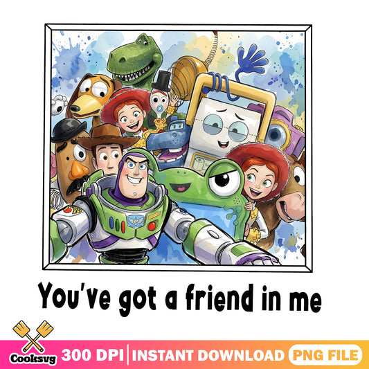 Toy Story Characters Png, You've Got A Friend In Me, Disney PNG