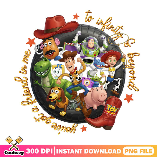 Toy Story Characters To Infinity And Beyond PNG, Disney PNG, Woody Buzz PNG