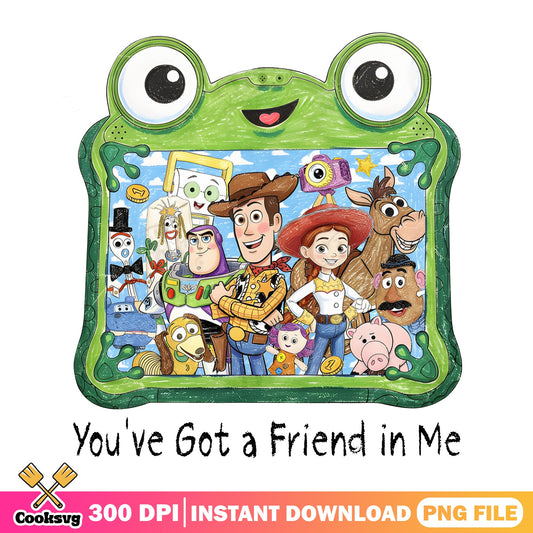 Toy Story Characters Youve Got A Friend In Me PNG, Woody Buzz PNG, Disney PNG