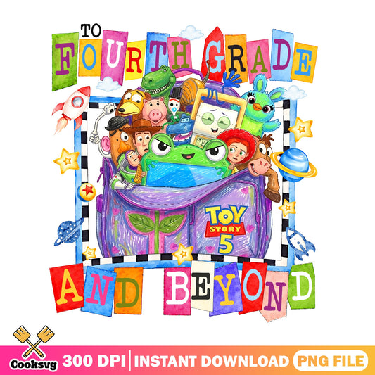 Toy Story Fourth Grade And Beyond PNG, Back To School PNG, Disney PNG