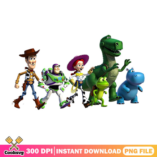 Toy Story Friends PNG Bundle, Buzz Woody Jessie PNG, Disney PNG