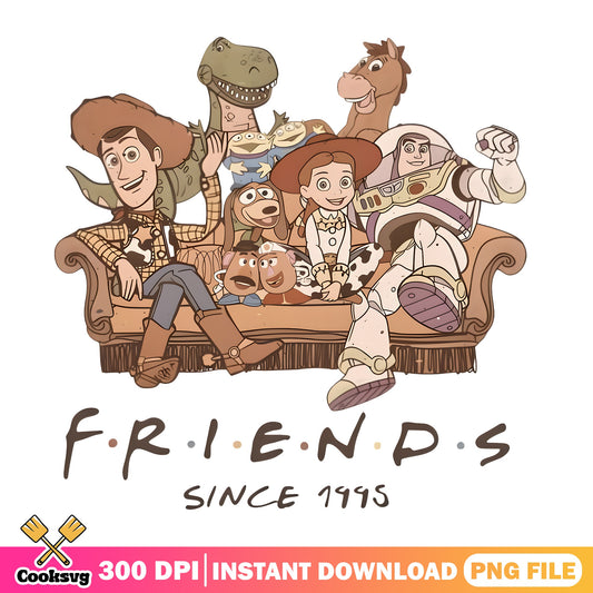 Toy Story Friends Since 1995 PNG, Woody Buzz PNG, Disney PNG