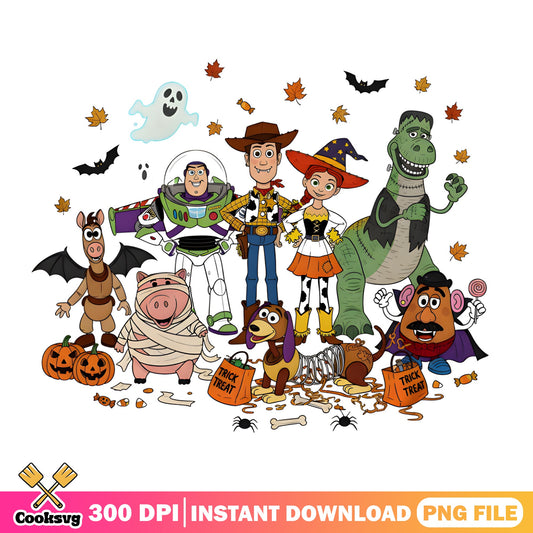 Toy Story Halloween PNG, Disney Halloween PNG, Trick Or Treat PNG