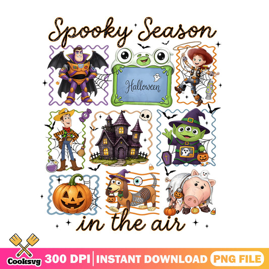 Toy Story Halloween PNG, Spooky Season In The Air PNG, Disney PNG