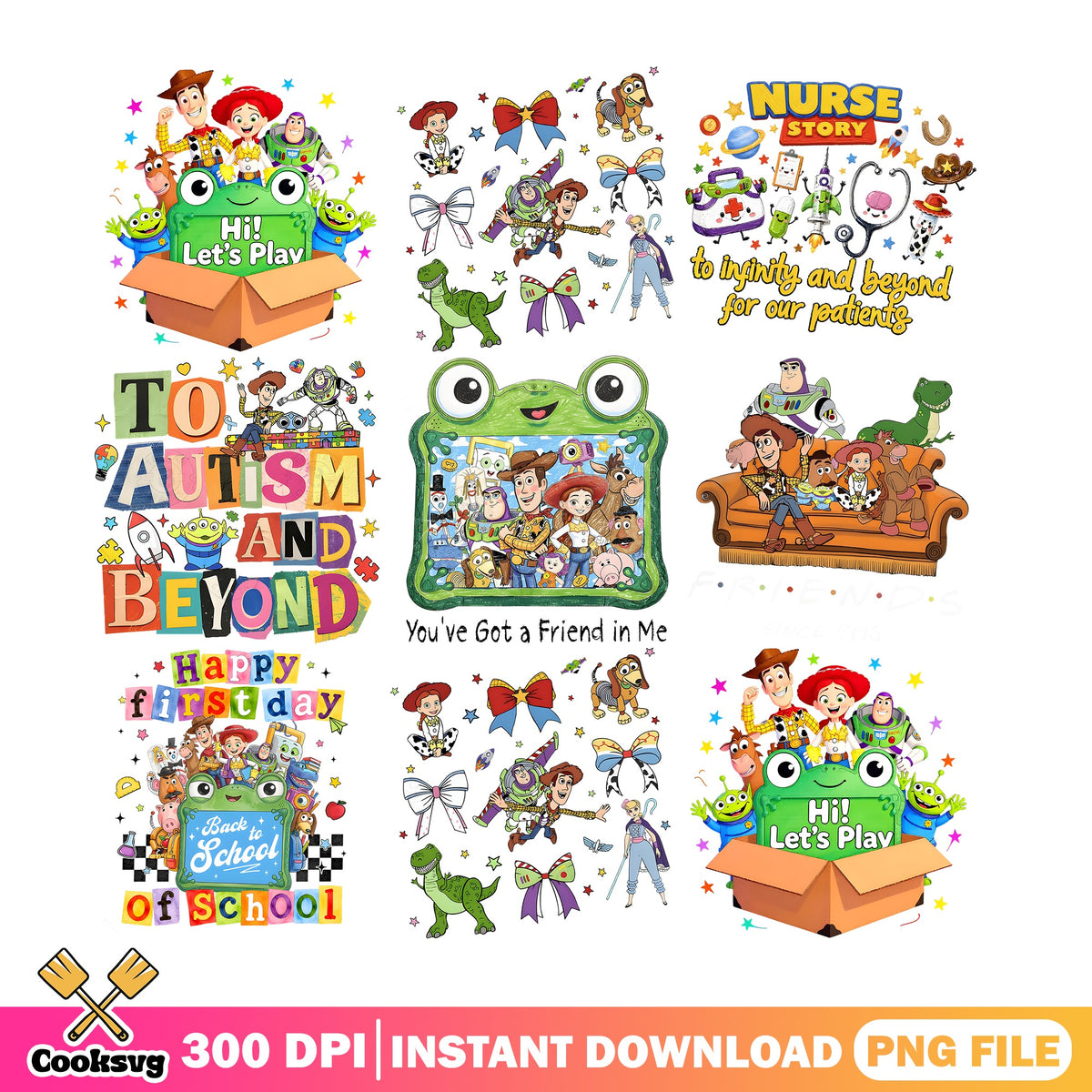 Toy Story PNG Bundle, Woody Buzz Lightyear PNG, Disney PNG