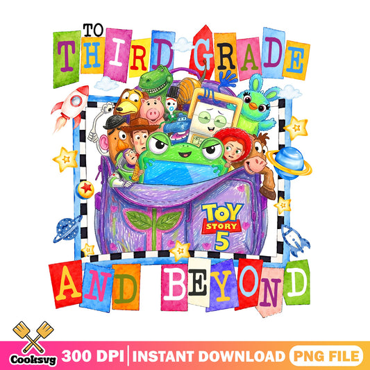 Toy Story Third Grade And Beyond PNG, Back To School PNG, Disney PNG