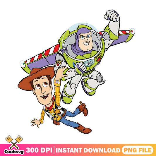 Toy Story Woody And Buzz Lightyear PNG, Disney Pixar PNG, Toy Story PNG
