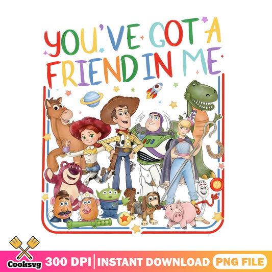 Toy Story You've Got A Friend In Me PNG, Disney PNG, Woody Buzz PNG