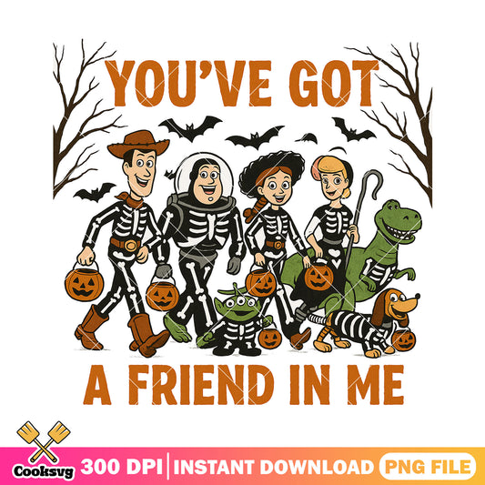 Toys skeleton cosplay png, halloween party png, toy story art png