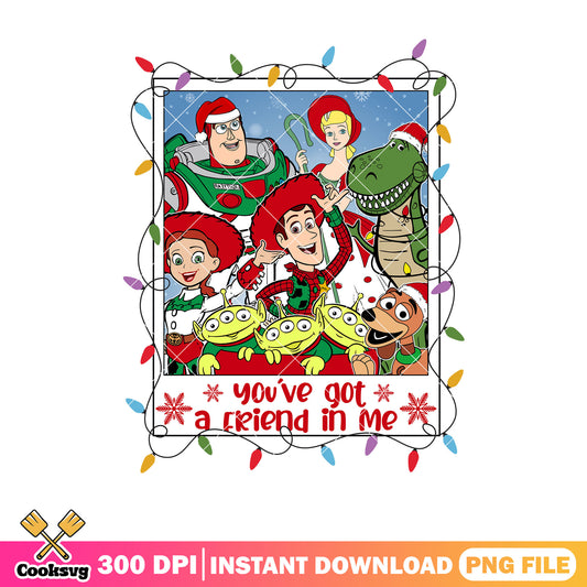 Toy story christmas with friends png