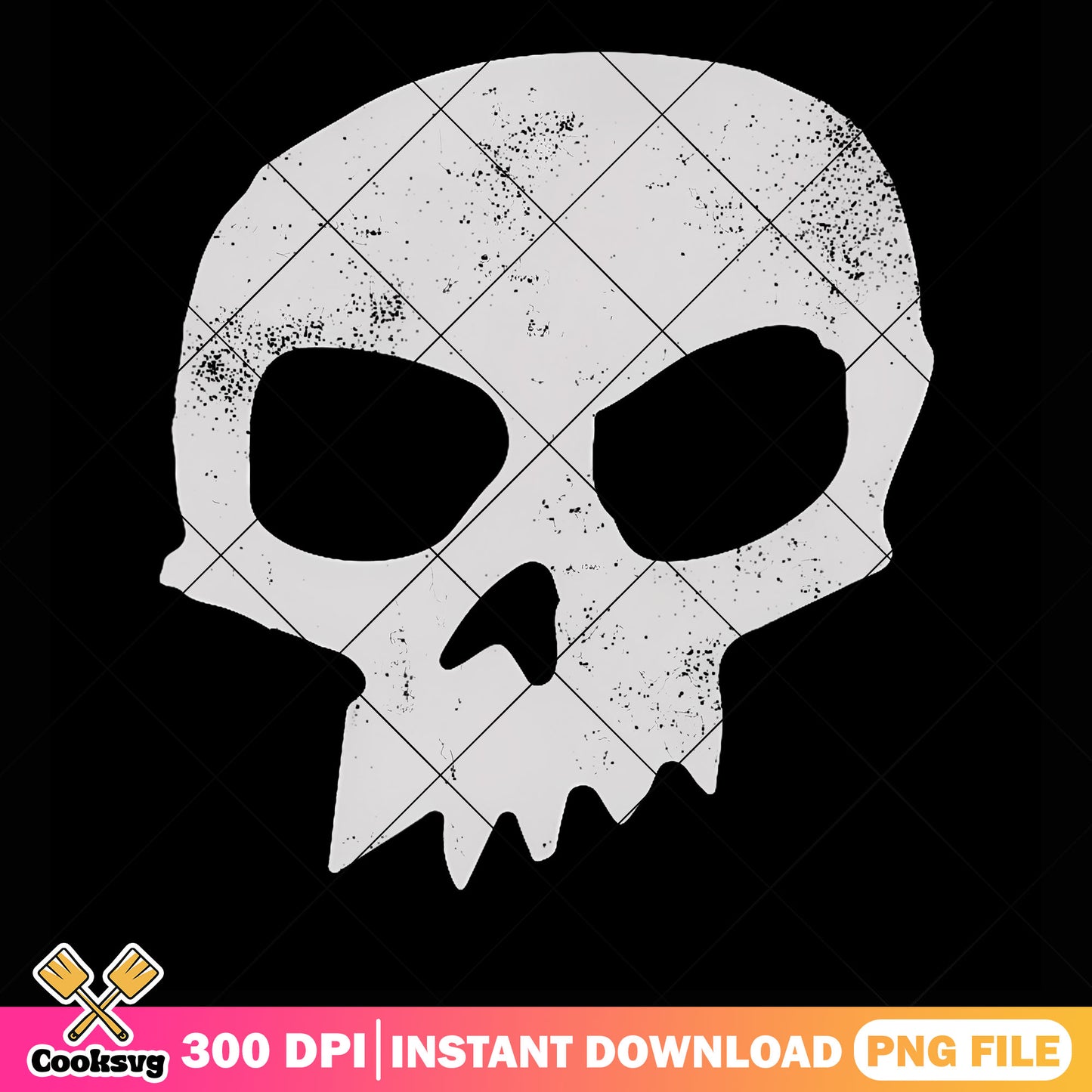 Toy story sid skull png, disney movies png, black skull​ png