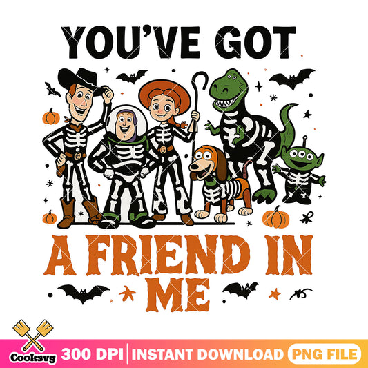 Toy story skeleton outfit png, happy halloween png, disney art png