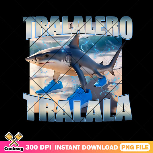 Tralalelo tralala shark brainrot png, tralalelo tralala png, tiktok meme png