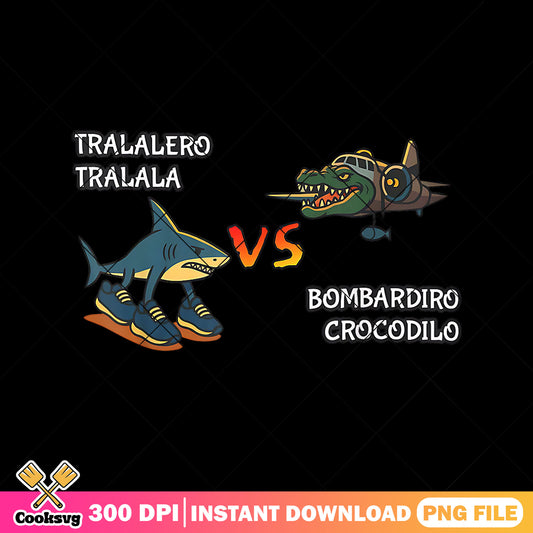 Tralalelo tralala vs bombardilo crocodilo png, tralalelo tralala png