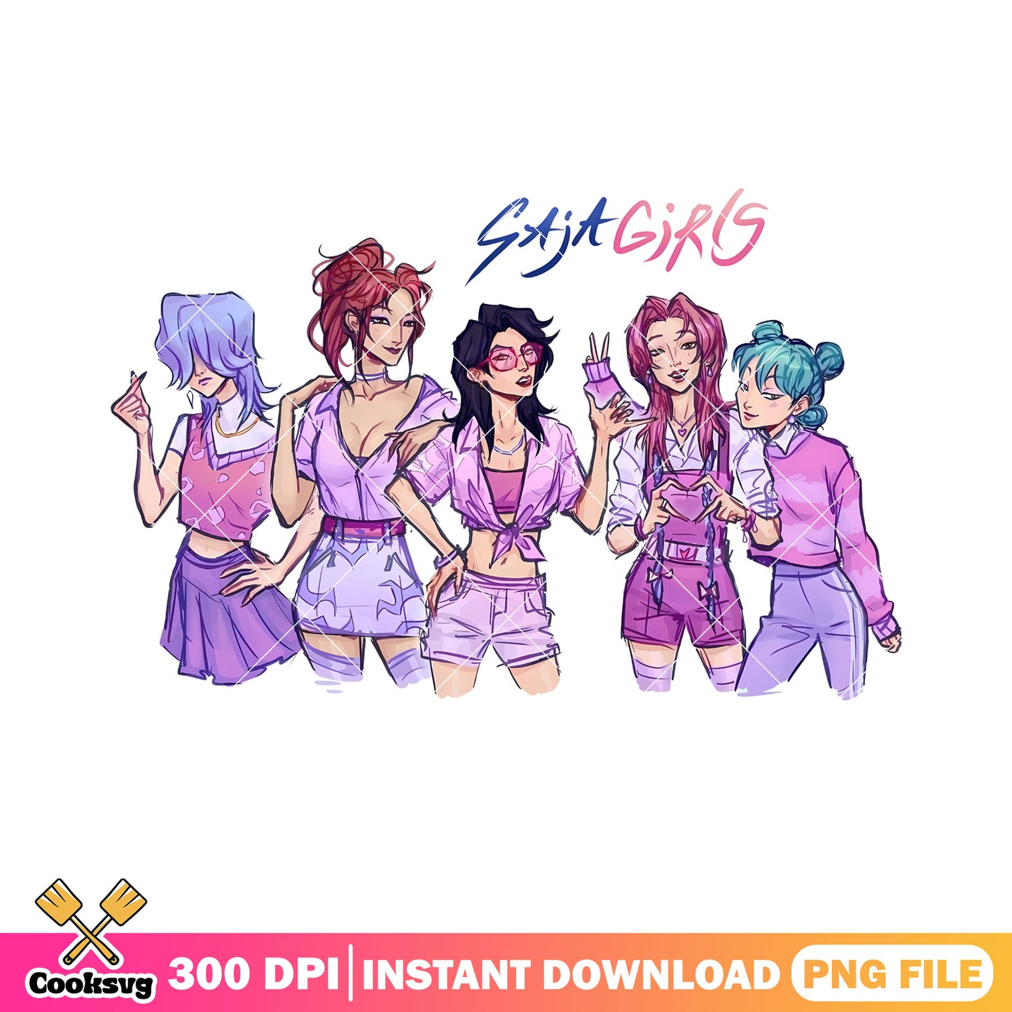 Trap saja boys png, kpop demon hunters png, saja girls png