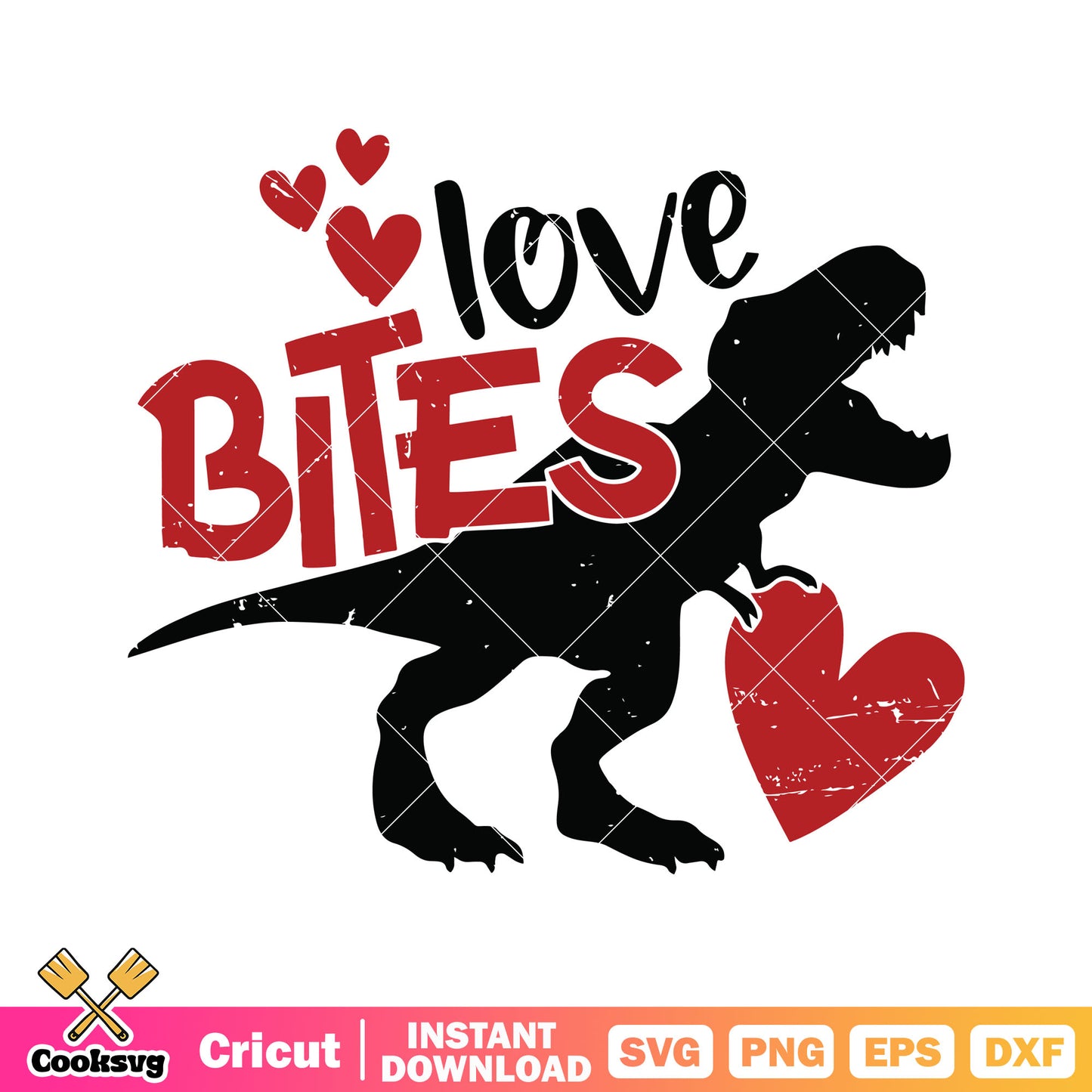 T rex valentine love bites svg, t rex valentine svg, love valentine svg