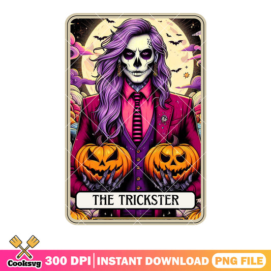 Trickster night pumpkin png, jack o lantern png, halloween night png