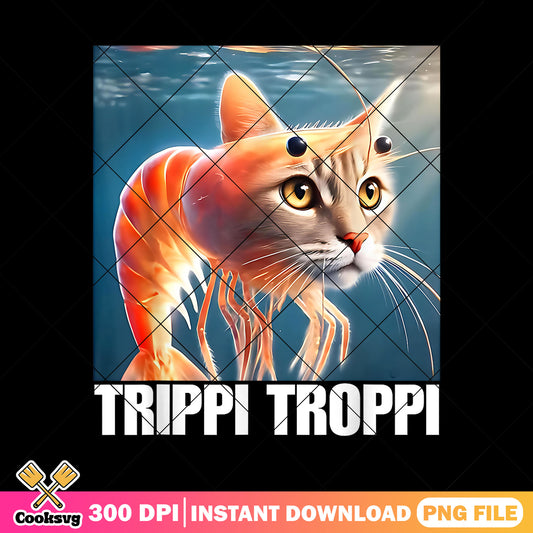 Trippi troppi cat italia brainrot png, tik tok meme png, italia meme png