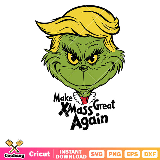 Trump make xmass great again svg, make america great again​ svg
