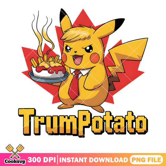 Trump potato png, pokemon pikachu png, donald trump costume png