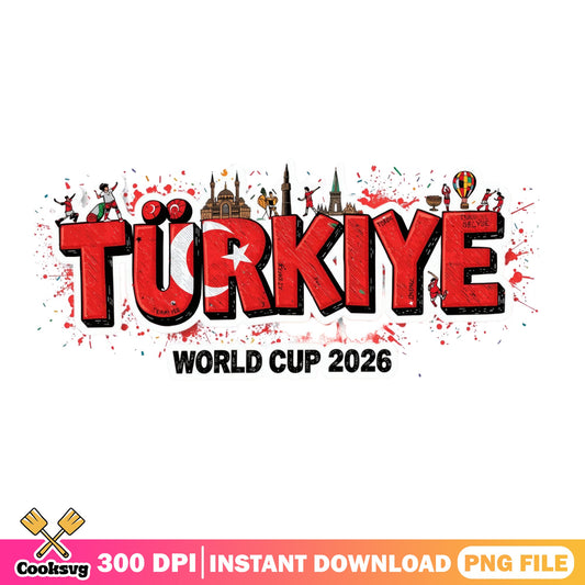 Turkiye World Cup 2026 PNG, Turkey Soccer Fan PNG, Football PNG