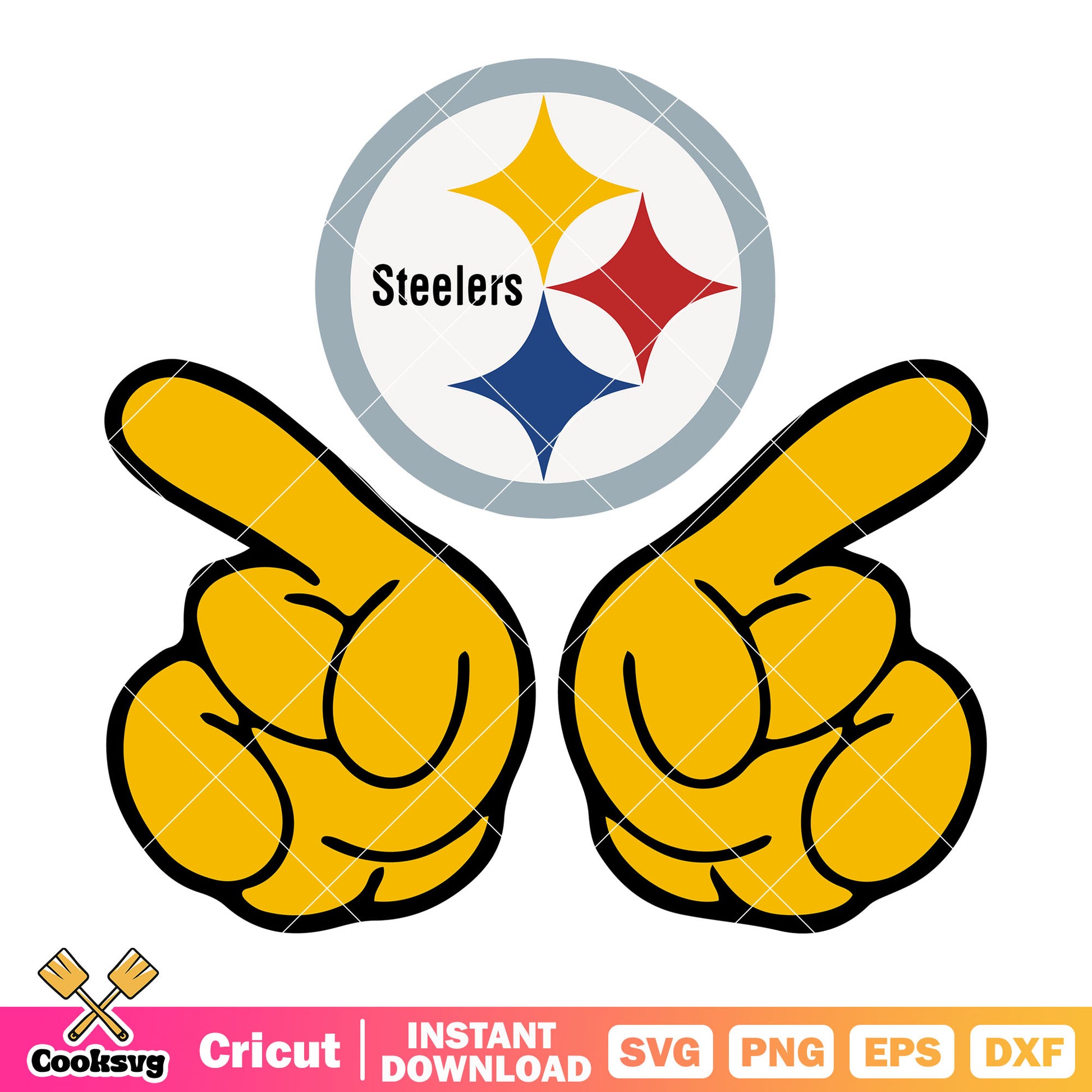 Two finger foam svg, nfl division svg, pittsburgh steelers svg