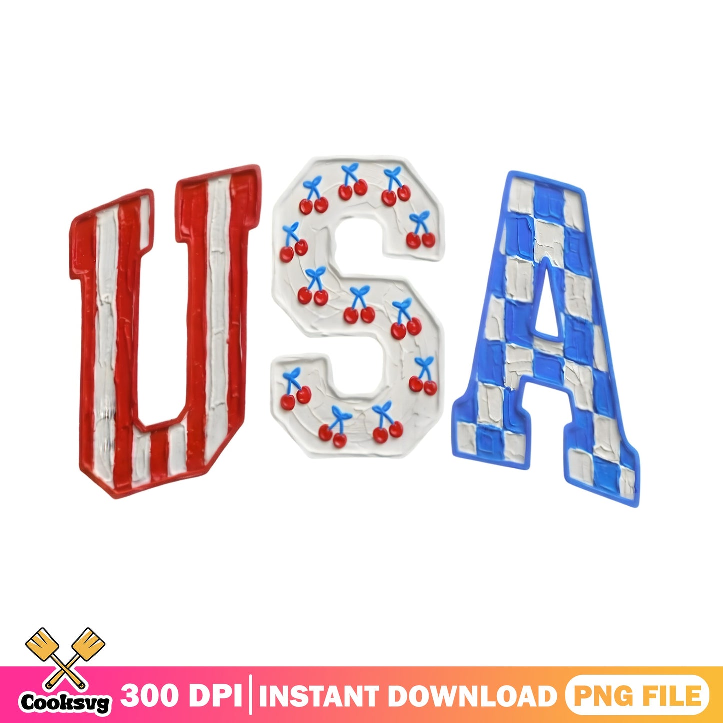 USA Retro Coquette 4th Of July PNG, Patriotic Cherry PNG, American PNG