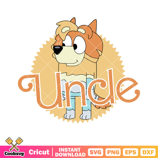 Uncle of bluey svg, Stripe Heeler svg, cartoon for kid svg