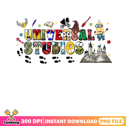 Universal studios book design png, universal studio​ hollywood png