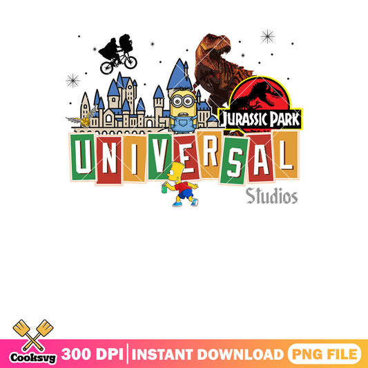 Universal studios cartoon png, cartoon characters png, universal studios png