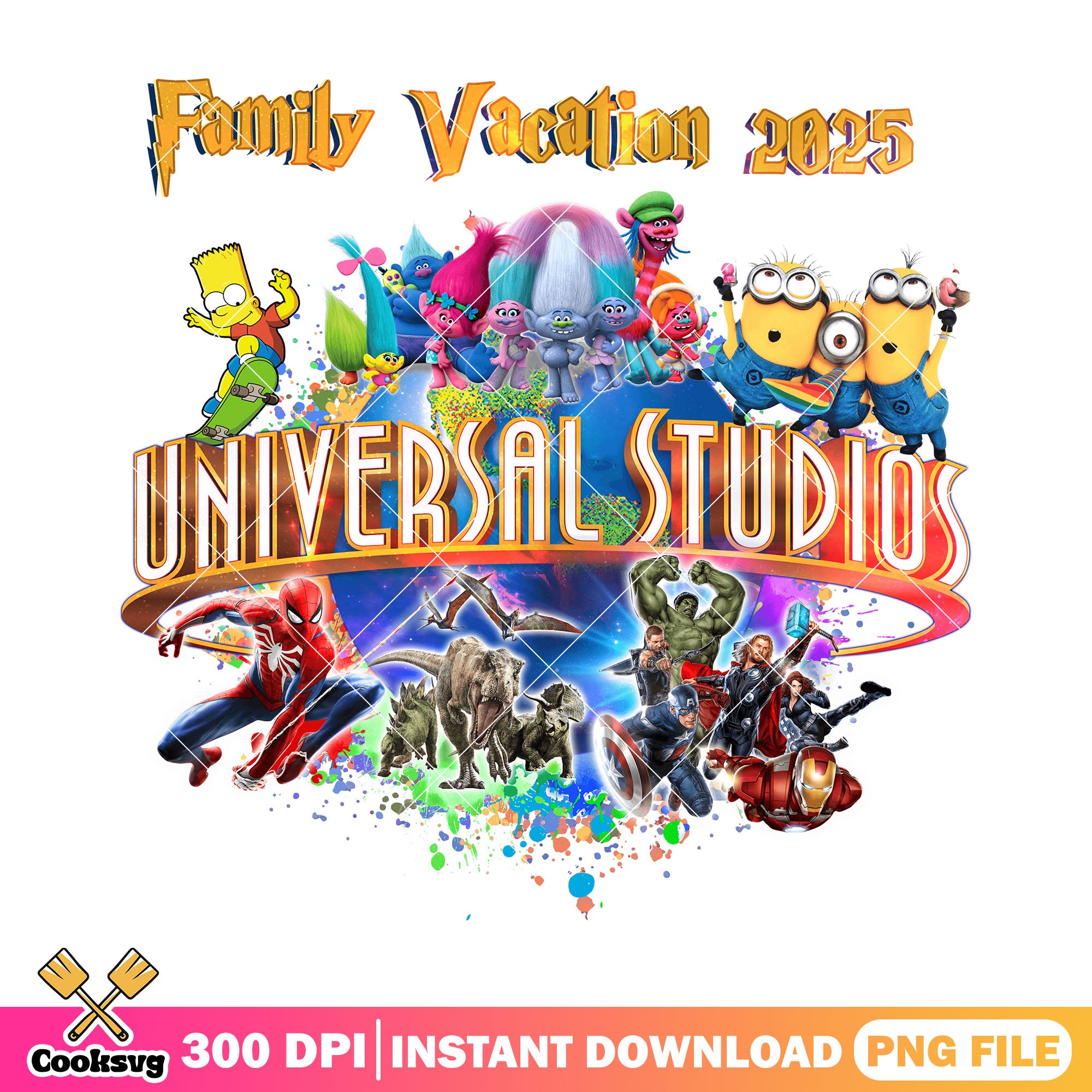 Universal studios character file png, family vacation png – Cooksvg
