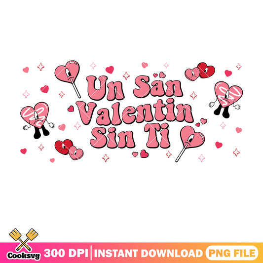 Un san valentin bad bunny valentine file png, bad bunny png