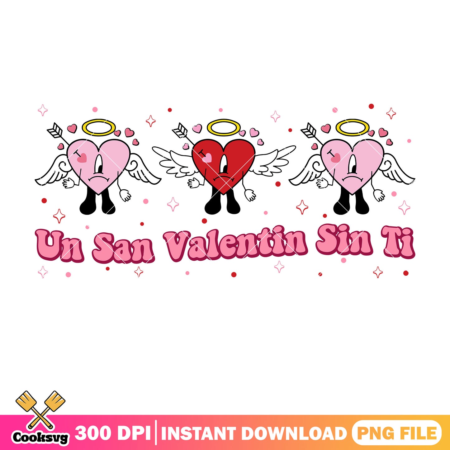 Un san valentine sin ti cupid png, cupid valentine png, bad bunny png