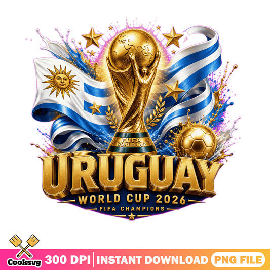 Uruguay World Cup 2026 PNG, FIFA Champions Soccer PNG, Football PNG