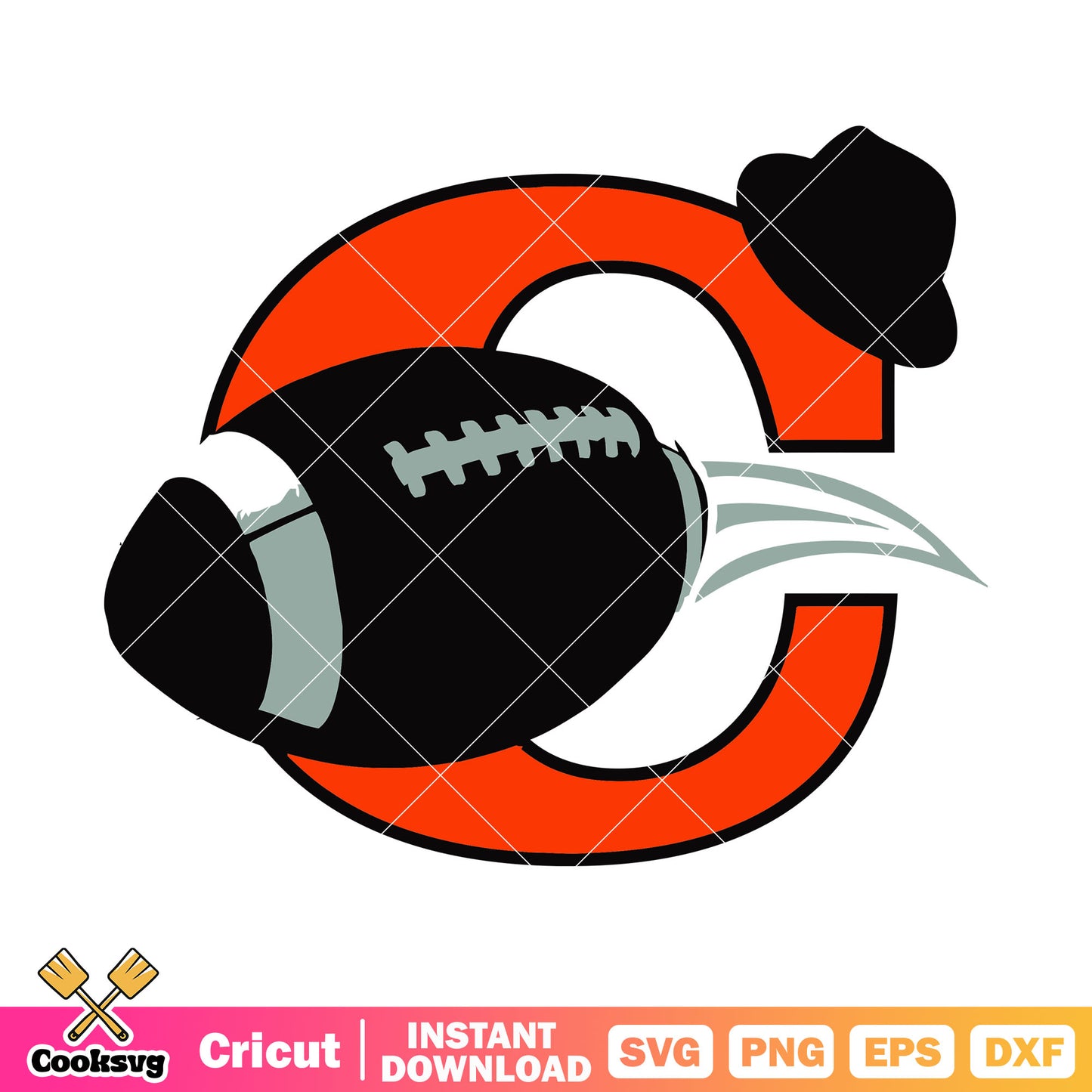 Usa football c svg, nfl teams svg, cleveland browns football team​ svg